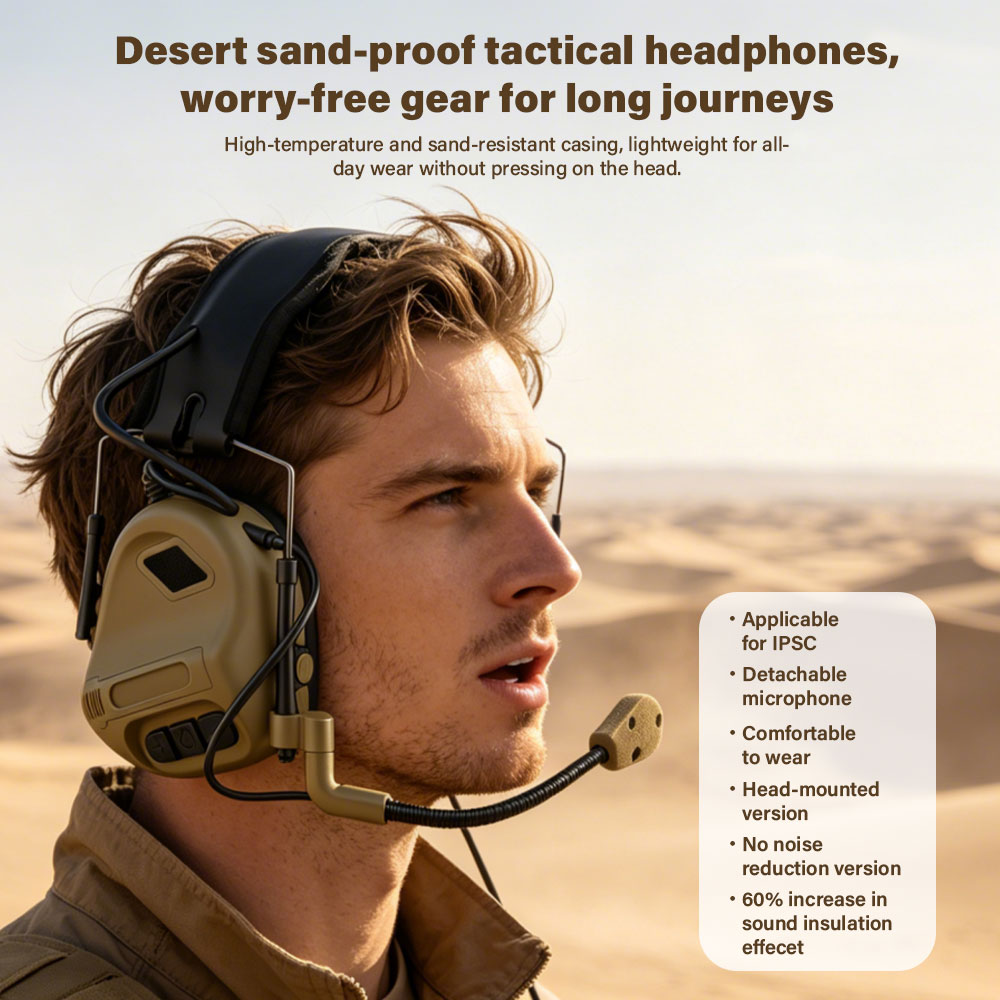 سماعات رأس تكتيكية للتواصل مع  - مراجعة Helmet Headset Noise Cancellation وسعره