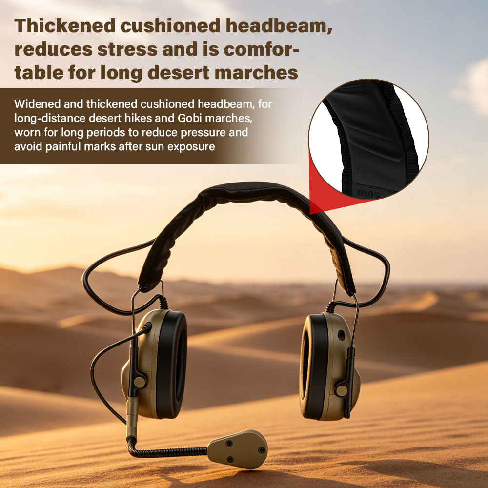 سماعات رأس تكتيكية للتواصل مع  - مراجعة Helmet Headset Noise Cancellation وسعره