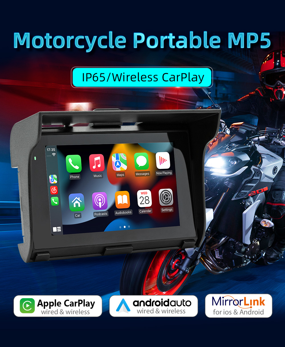 5 بوصة تعمل باللمس IP65 مقاوم  - مراجعة Motorcycle Gps Navigator Waterproof وسعره