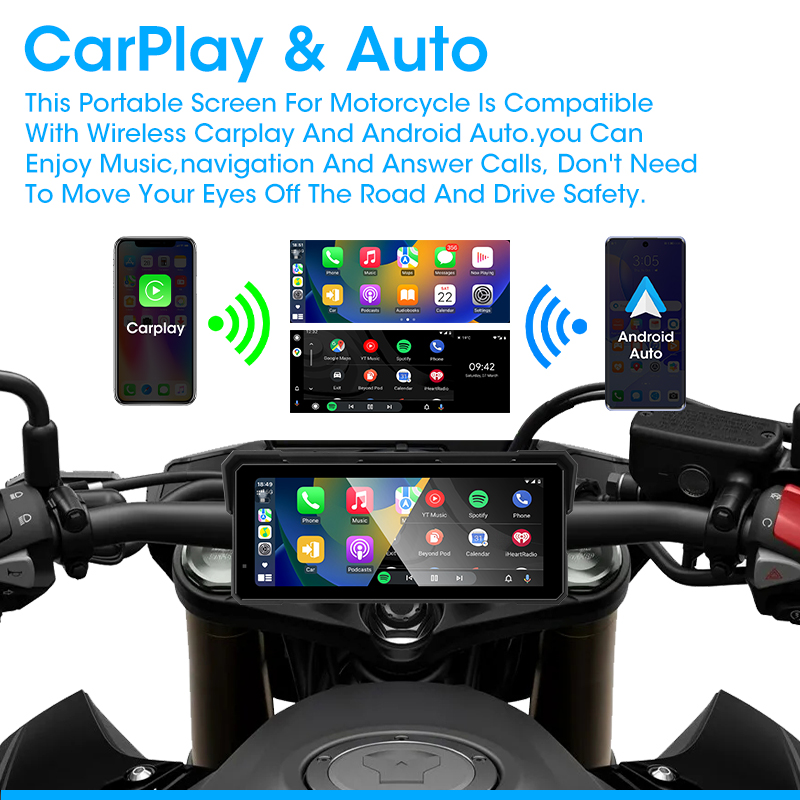 7/8 بوصة المحمولة دراجة نارية  - مراجعة Motorcycle Gps Navigator Waterproof وسعره
