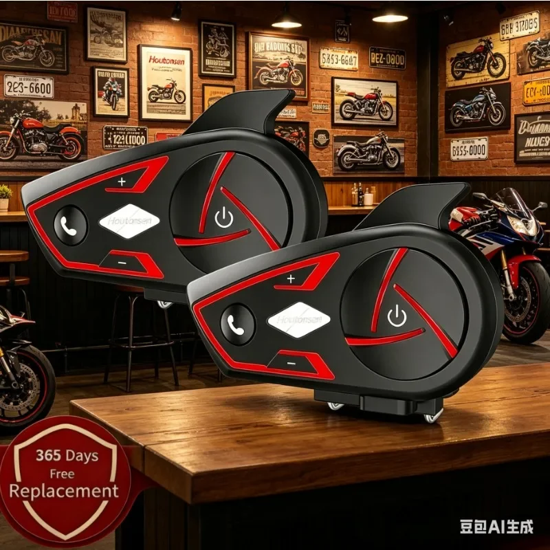 سماعة رأس لاسلكية Houtonsen S3 - مراجعة Helmet Bluetooth Headset Waterproof وسعره