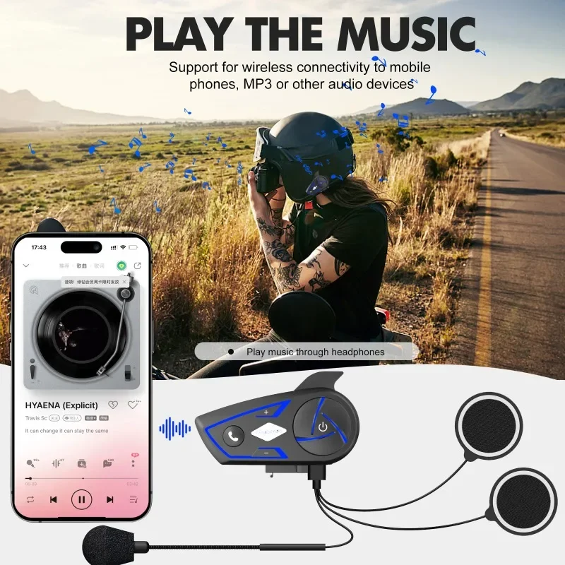 سماعة رأس لاسلكية Houtonsen S3 - مراجعة Helmet Bluetooth Headset Waterproof وسعره
