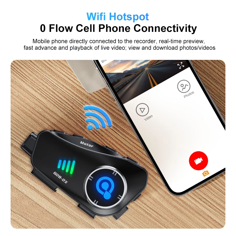 الجديد Q28-2X خوذة دراجة نارية - مراجعة Bluetooth Headset Helmet 1000M وسعره