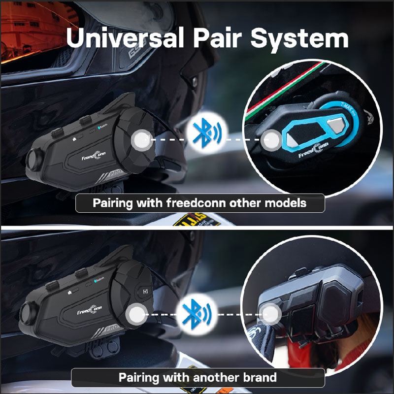 طقم سماعة رأس لخوذة الدراجة ال - مراجعة Motorcycle Helmet Intercom 6 Rider وسعره