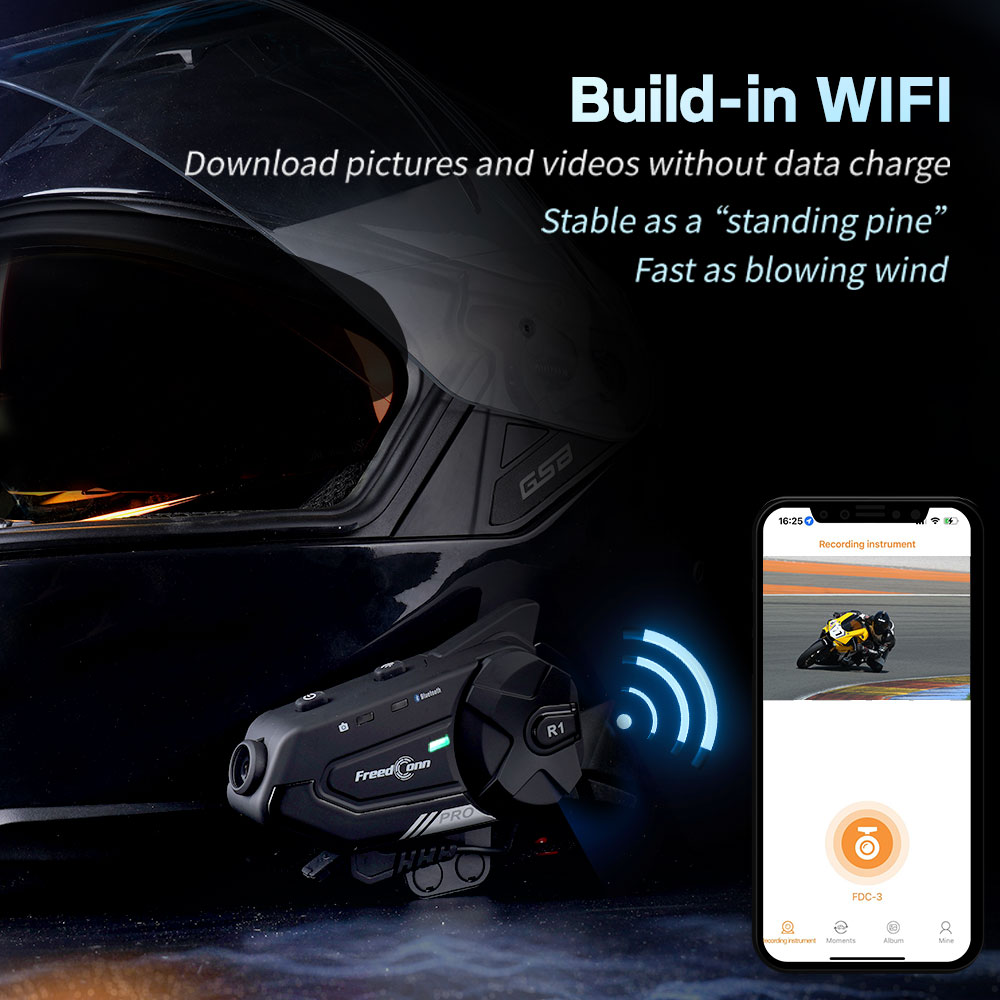 طقم سماعة رأس لخوذة الدراجة ال - مراجعة Motorcycle Helmet Intercom 6 Rider وسعره