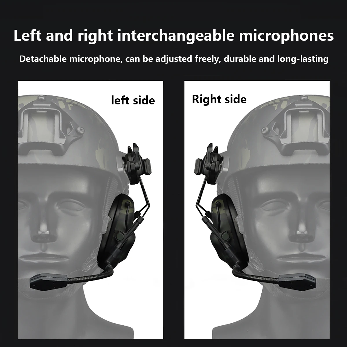 سماعة رأس خوذة تكتيكية بدون ال - مراجعة Helmet Headset Noise Cancellation وسعره