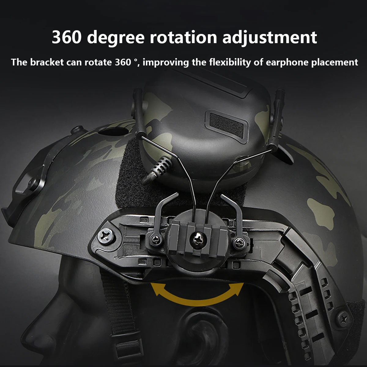سماعة رأس خوذة تكتيكية بدون ال - مراجعة Helmet Headset Noise Cancellation وسعره